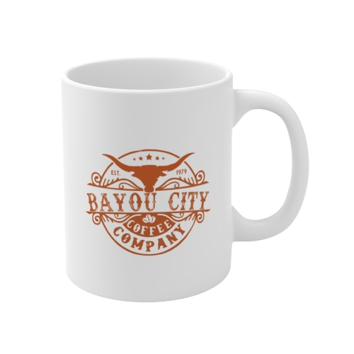 Bayou City Coffee 11 oz Coffee Mug (White)