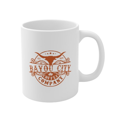 Bayou City Coffee 11 oz Coffee Mug (White)