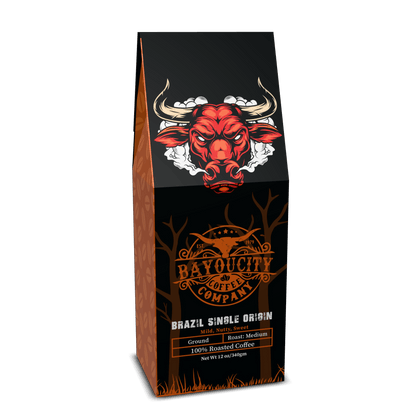 12 ounce bag of Brazil Single Origin coffee from Bayou City Coffee
