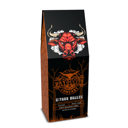 12 ounce bag of Citrus Breeze coffee from Bayou City Coffee