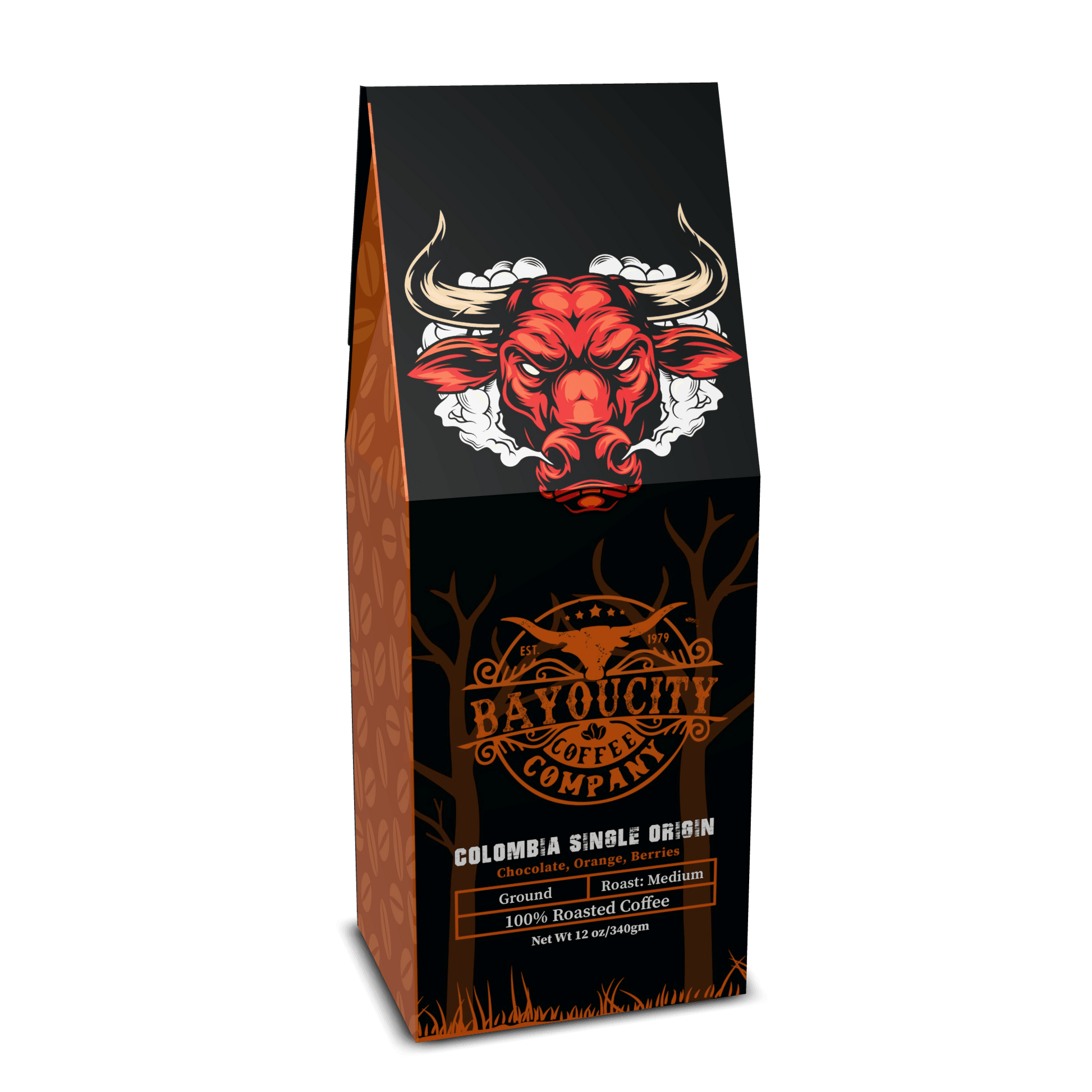 12 ounce bag of Colombia Single Origin coffee from Bayou City Coffee