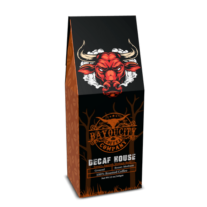 12 ounce bag of Decaf House Blend coffee from Bayou City Coffee